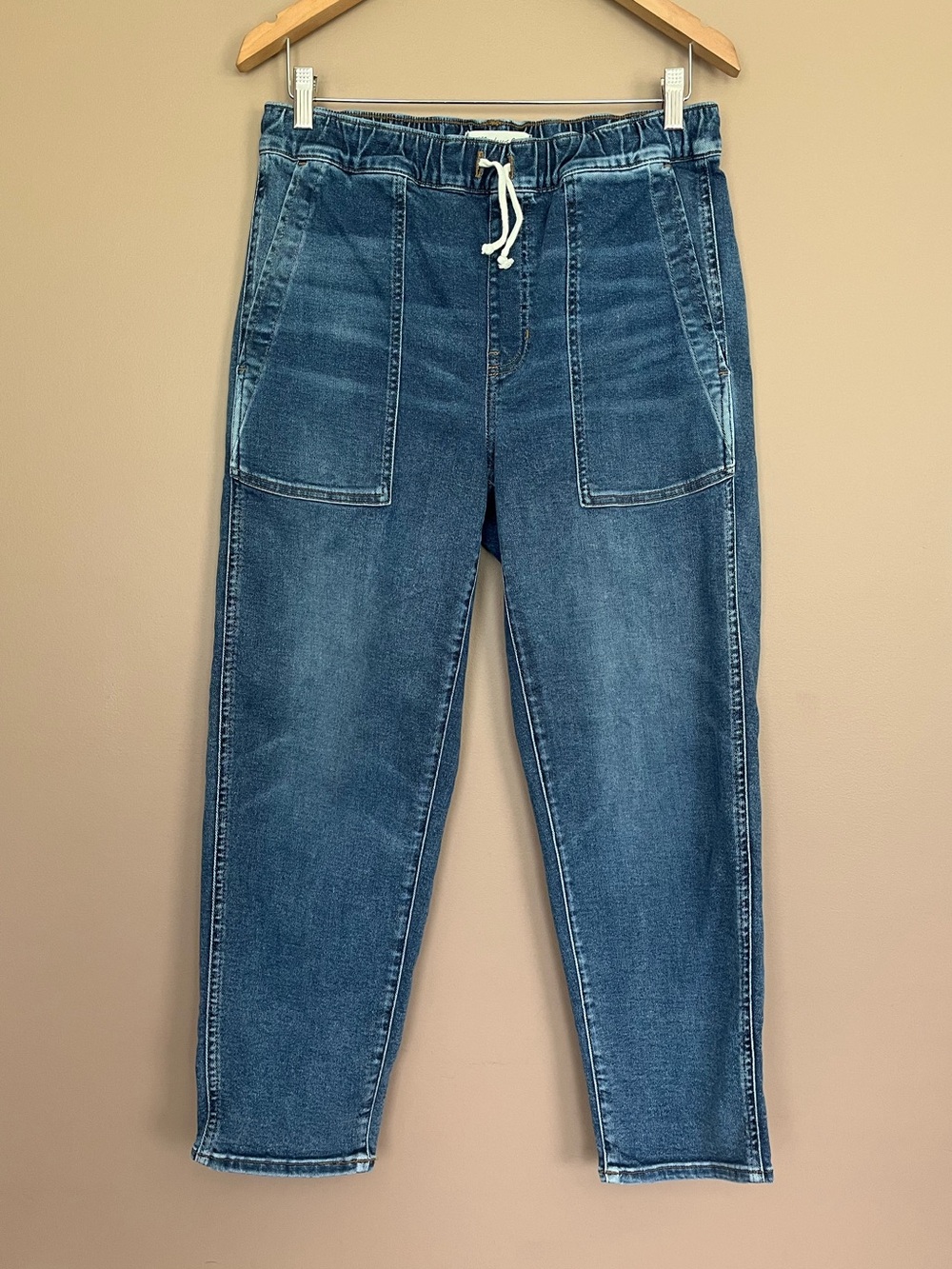 {Madewell} Pull-On Relaxed Jeans in Blue - Womens Small